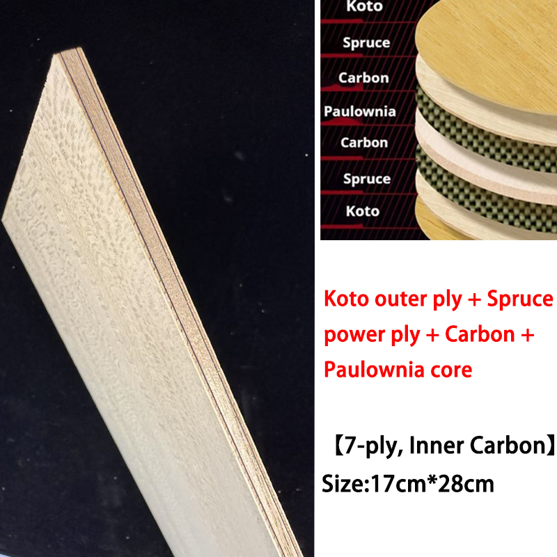 Stiga Carbon Blade - Koto DIY Bilah Tenis Meja Kayu