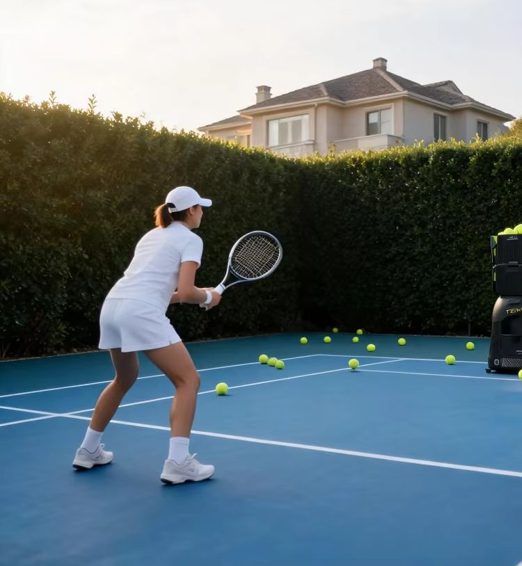 Robot Ball Machine - Mesin Pelatih Bola Tenis Tenniix AI