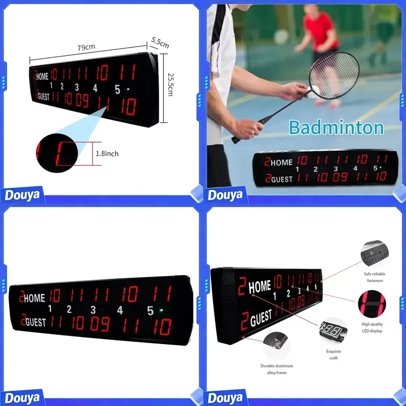 Table Tennis Scoring - Papan Skor Elektronik Digital LED YIZHI