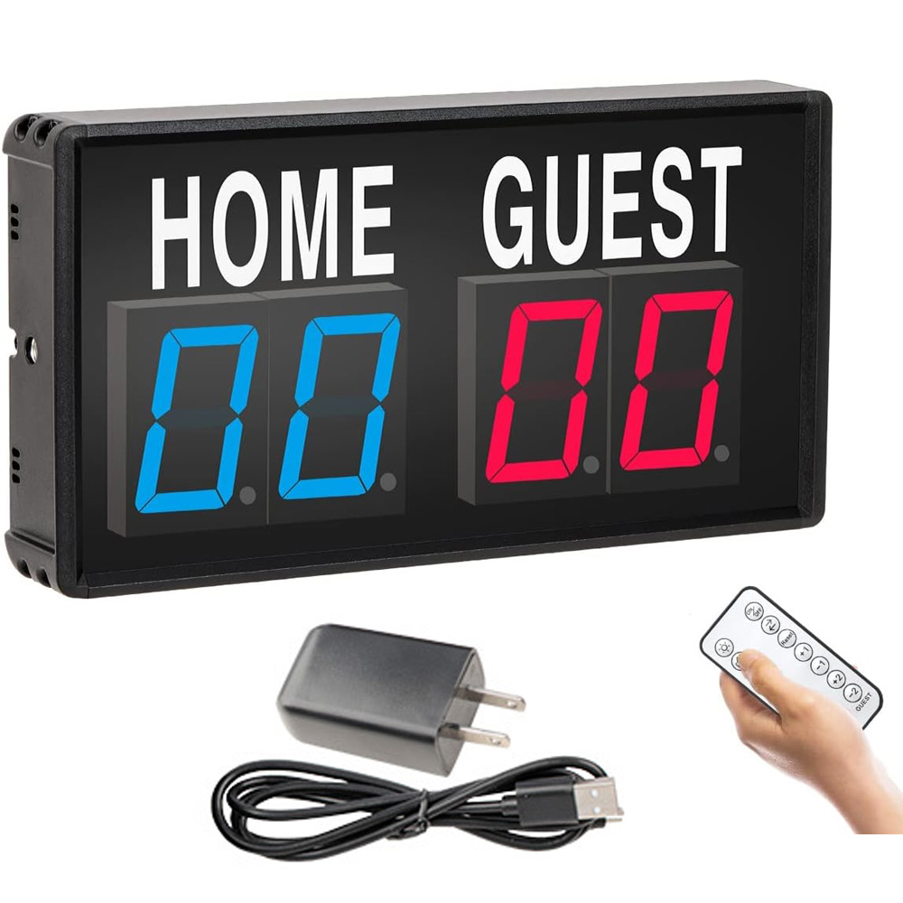 Table Tennis Scoring - Papan Skor LED 4 Digit Portabel