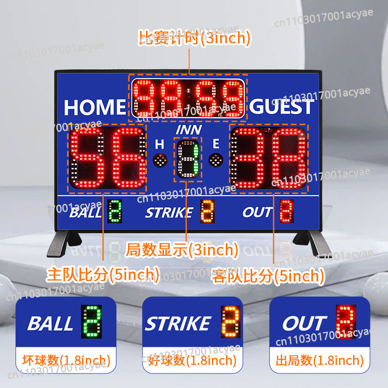 Table Tennis Scoring - Papan skor pertandingan olahraga, penghitung waktu,