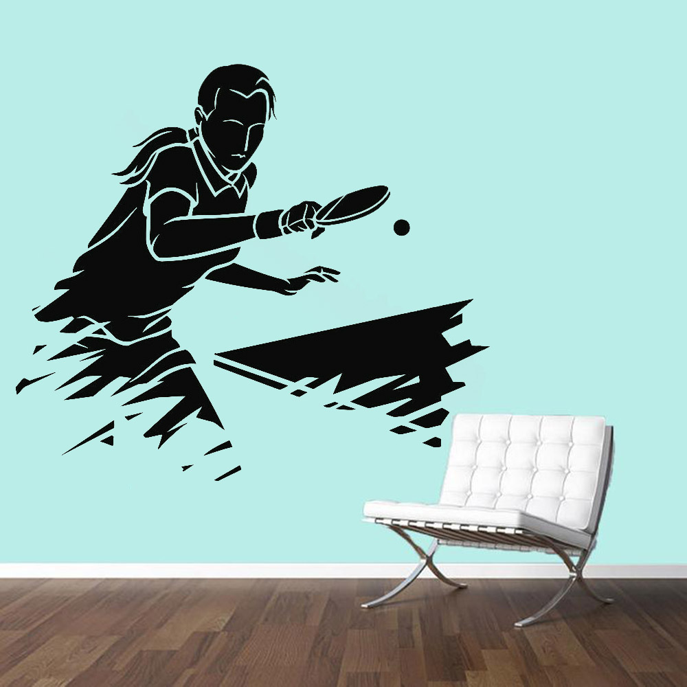 Table Tennis Live - Stiker Dinding Olahraga Ping Pong untuk