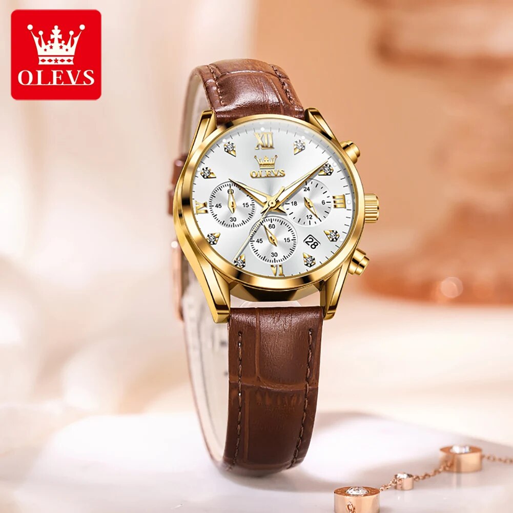 OLEVS jam tangan wanita, arloj - Edge Tape Roll ulasan dan harga