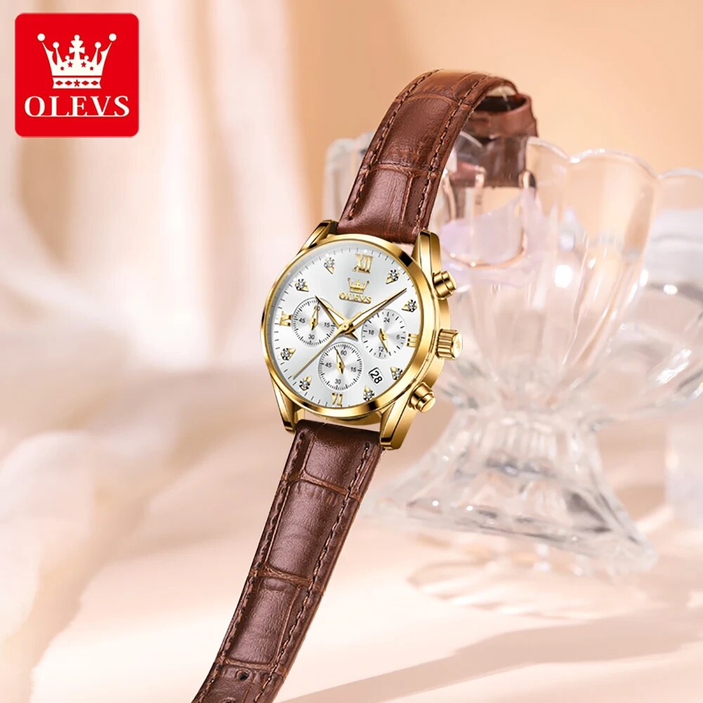 OLEVS jam tangan wanita, arloj - Edge Tape Roll ulasan dan harga