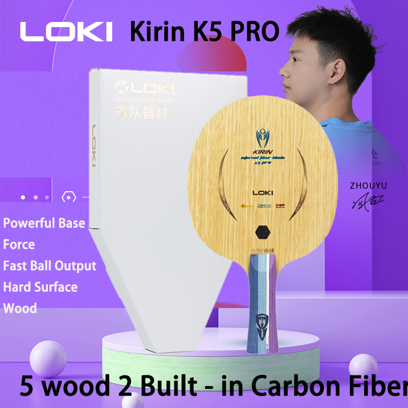 LOKI Kirin K5 PRO 5 Kayu 2 Ser - Stiga Carbon Blade ulasan dan harga