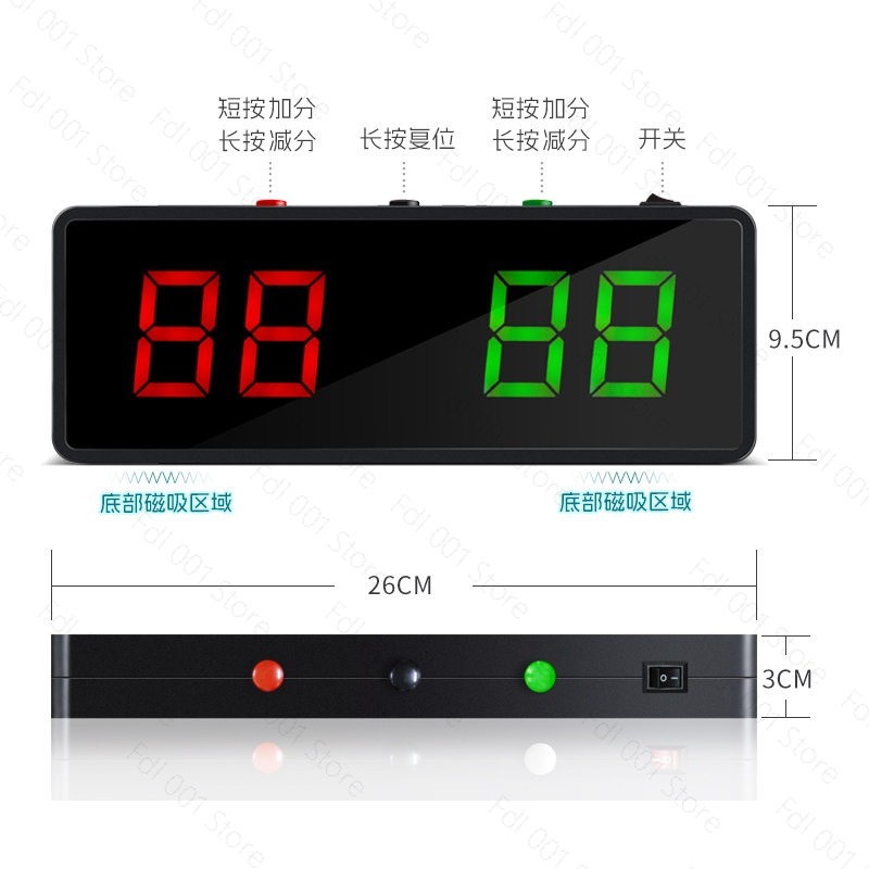 Papan Skor Snooker Digital Por - Table Tennis Scoring ulasan dan harga