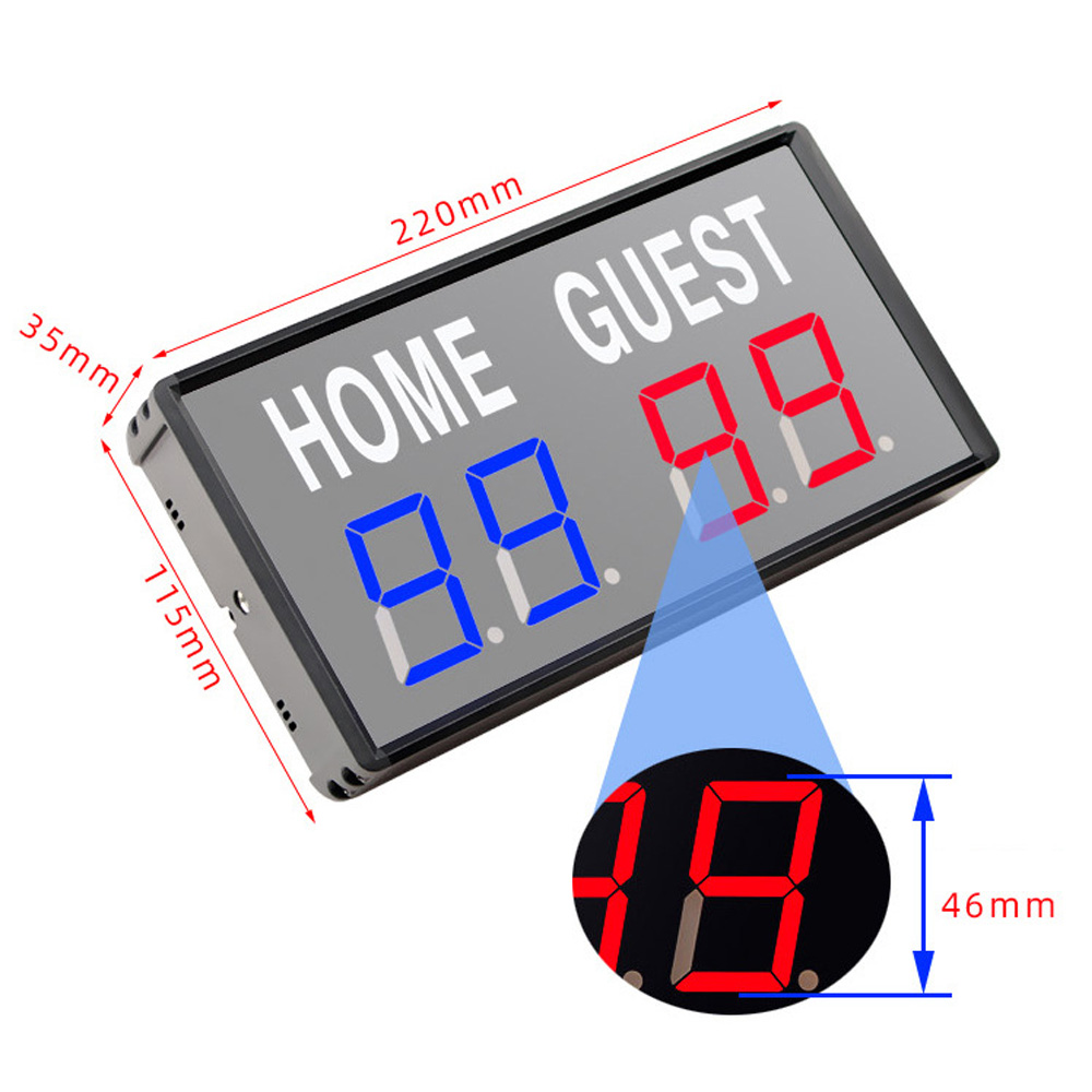 Papan Skor LED 4 Digit Portabe - Table Tennis Scoring ulasan dan harga