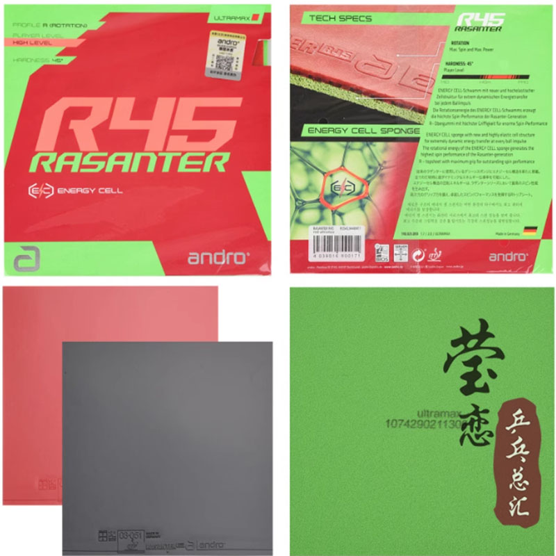 Andro Rasanter R45 47 50 C45 4 - Table Tennis Bat ulasan dan harga