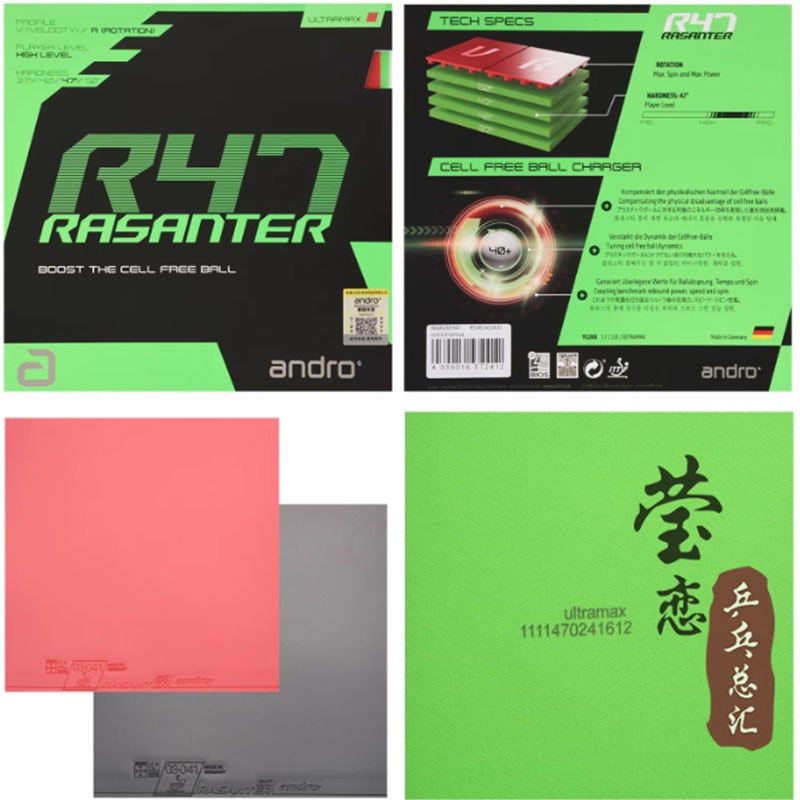 Andro Rasanter R45 47 50 C45 4 - Table Tennis Bat ulasan dan harga