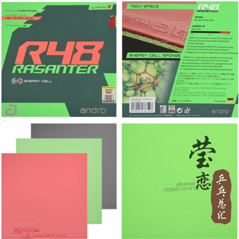 Andro Rasanter R45 47 50 C45 4 - Table Tennis Bat ulasan dan harga