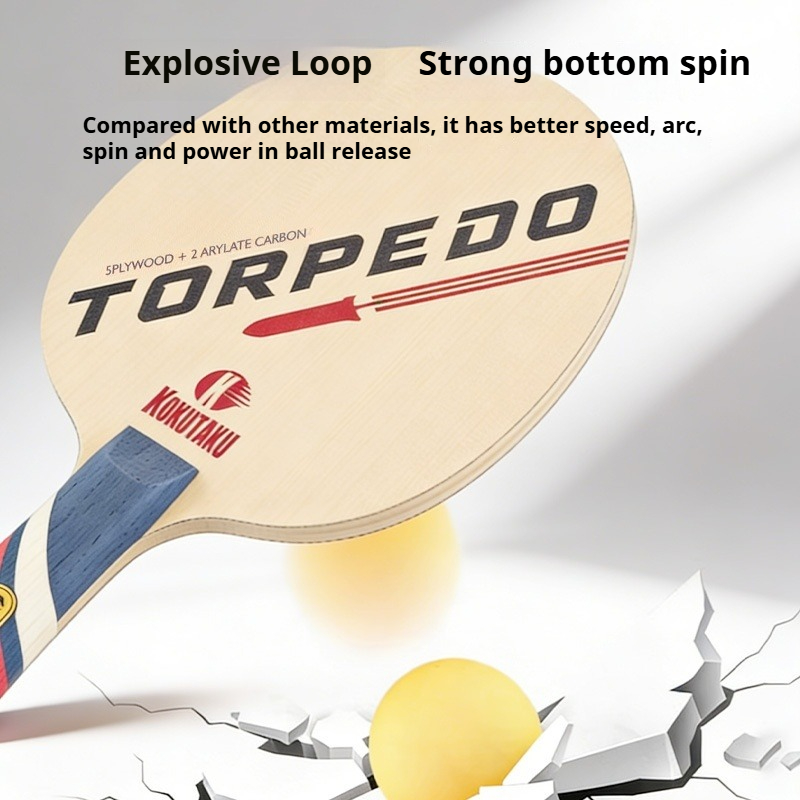 KOKUTAKU TORPEDO Blade Tenis M - Table Tennis Bat ulasan dan harga