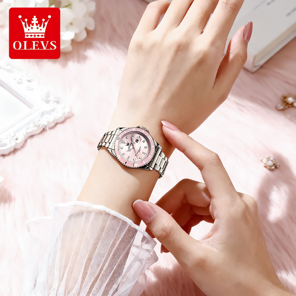 OLEVS Jam Tangan Wanita Kuarsa - Edge Tape Roll ulasan dan harga
