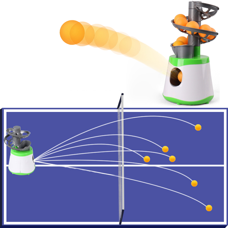 4 * AA baterai Mini tenis meja - Robot Ball Machine ulasan dan harga